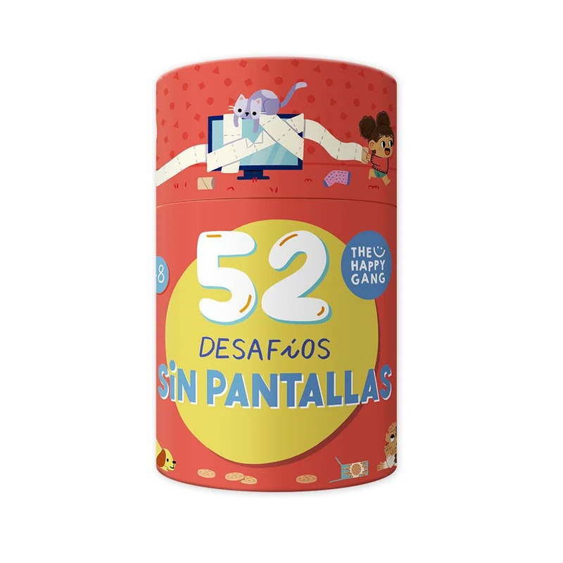 52 desafíos sin pantallas - Juego de mesa - The Happy Gang - 2+ jugadores - 8+ años - Duración variable