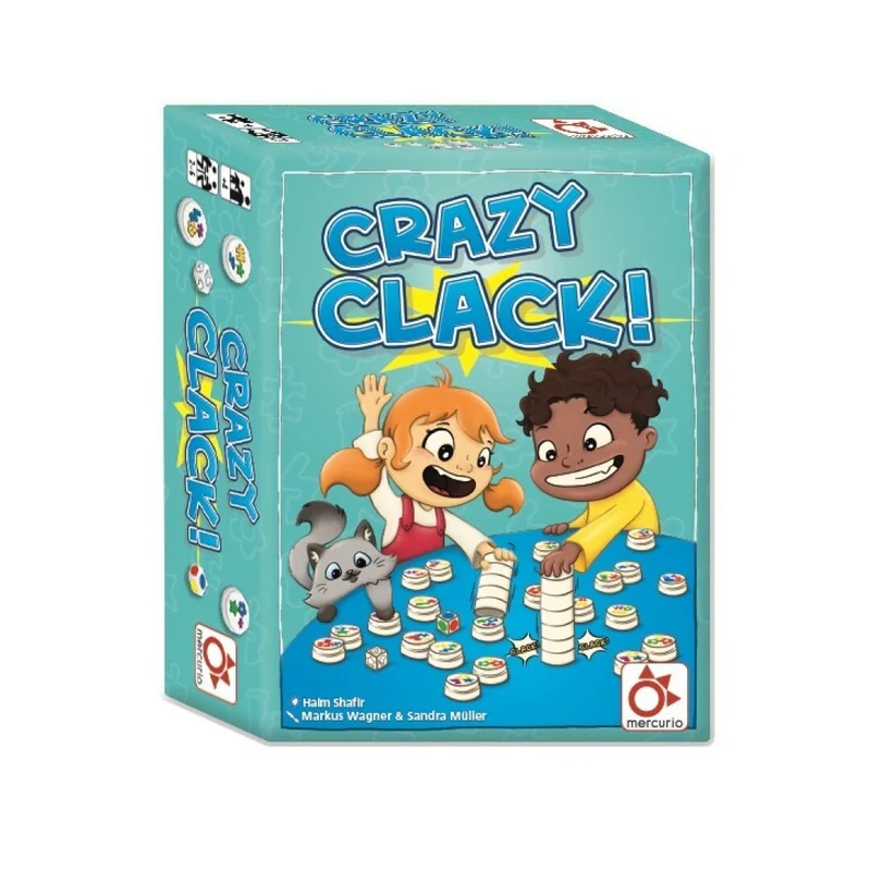 Crazy Clack! - Juego de mesa - Mercurio - 2-6 jugadores - 4+ años - 10 min