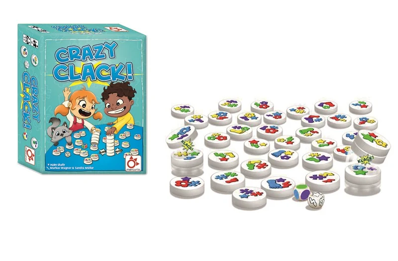 Crazy Clack! - Juego de mesa - Mercurio - 2-6 jugadores - 4+ años - 10 min