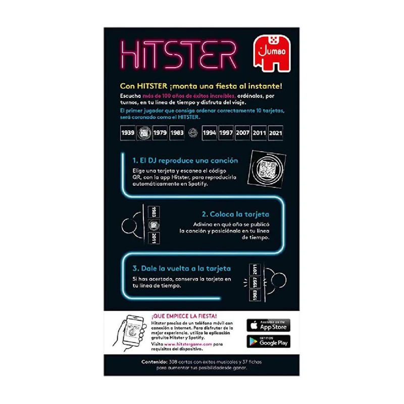 Hitster | ¿Te gusta la música? 2 a 10 jugadores | + 10 años