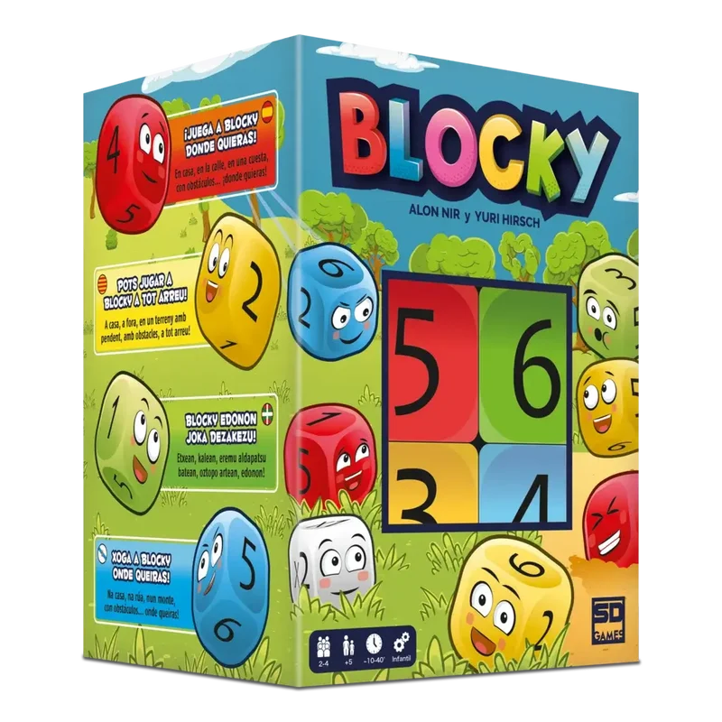 Blocky - Juego de mesa - SD GAMES - 2-4 jugadores - 5+ años - 10-15 min