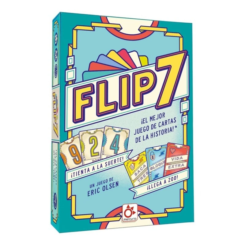 Flip 7 - Juego de mesa - Mercurio - 3+ jugadores - 8+ años - 20 min