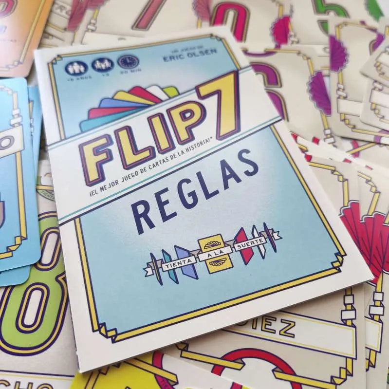 Flip 7 - Juego de mesa - Mercurio - 3+ jugadores - 8+ años - 20 min