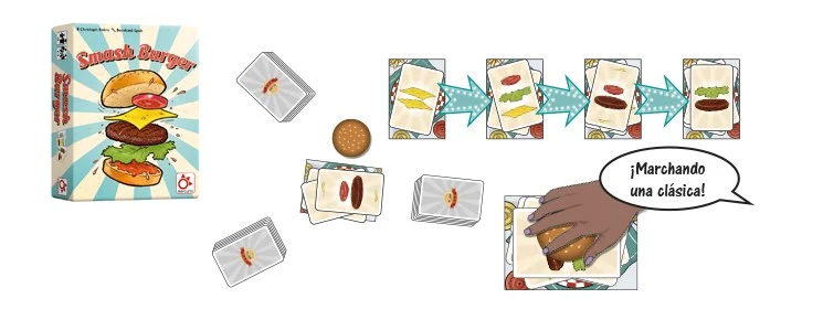Smash Burger - Juego de mesa - Mercurio - 2-5 jugadores - 8+ años - 20 min