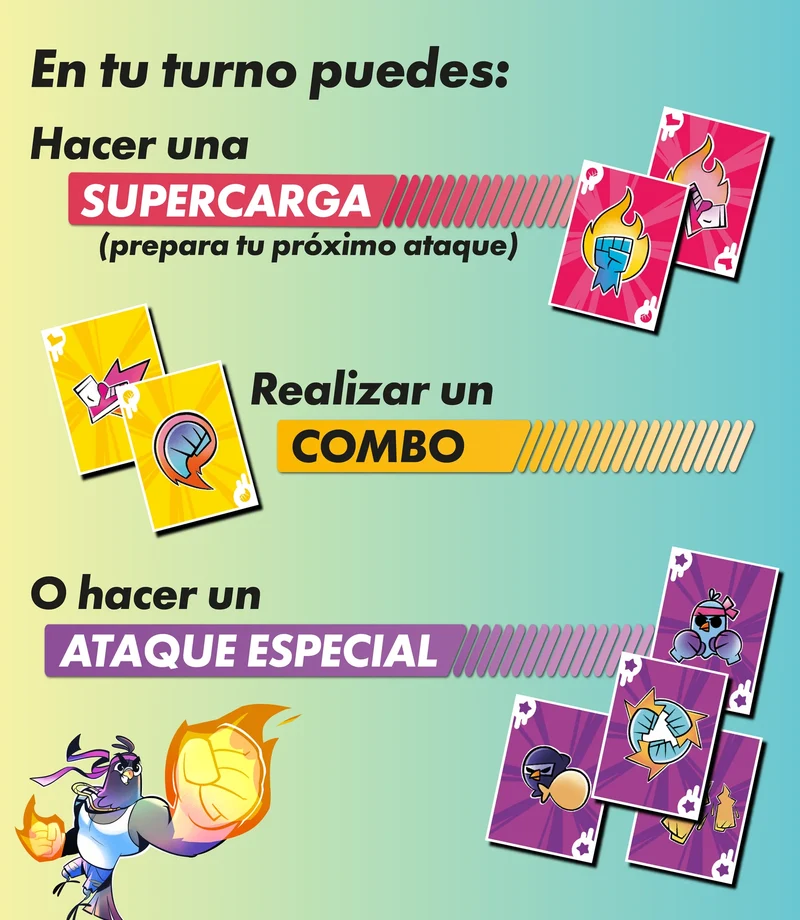 Pigeon Punch - Juego de mesa - Inoua Games - 2-6 jugadores - 8+ años - 15 min