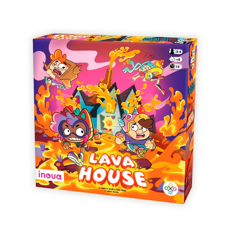 Lava House - Juego de mesa - Inoua Games - 2-4 jugadores - 6+ años - 15 min