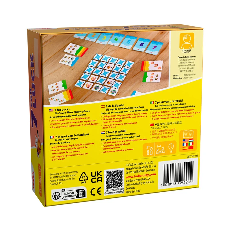 7 de la Suerte - Juego de mesa - Haba - 2-4 jugadores - 5+ años - 20 min