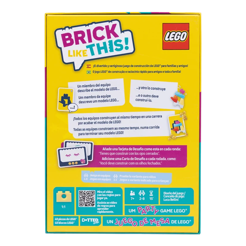 Brick Like This! - Juego de mesa - Dotted Games - 2-8 jugadores - 7+ años - 15 min