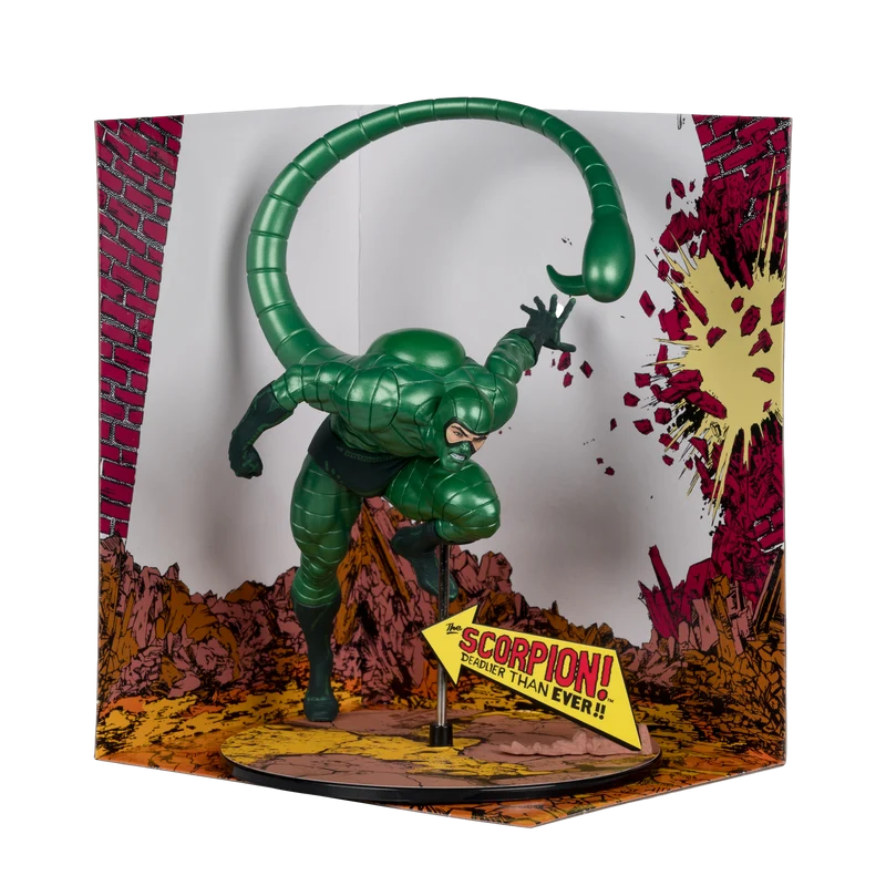 Mcfarlane Marvel Collection: Amazing Spider-Man Num 318 - Scorpion Metallic Gold Label Escala 1/10