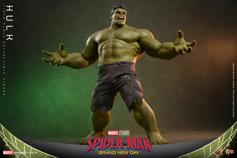 Hot toys Movie Masterpiece Series: Spiderman Brand New Day - Hulk Salvaje Escala 1/6