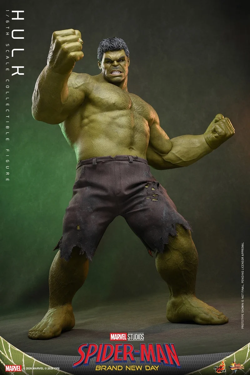 Hot toys Movie Masterpiece Series: Spiderman Brand New Day - Hulk Salvaje Escala 1/6
