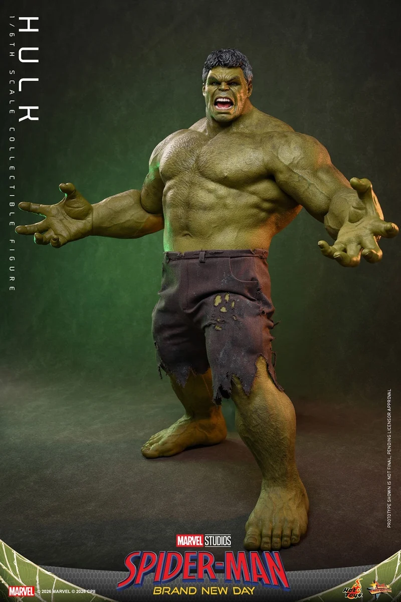 Hot toys Movie Masterpiece Series: Spiderman Brand New Day - Hulk Salvaje Escala 1/6