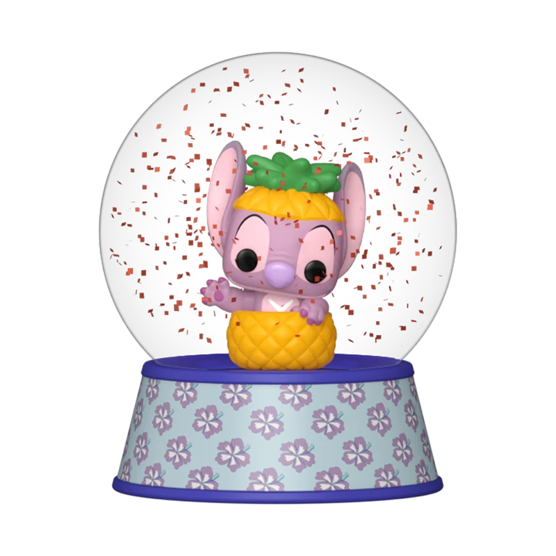 Funko Mini Glitter Globe: Disney Lilo Y Stitch - Angel en Piña