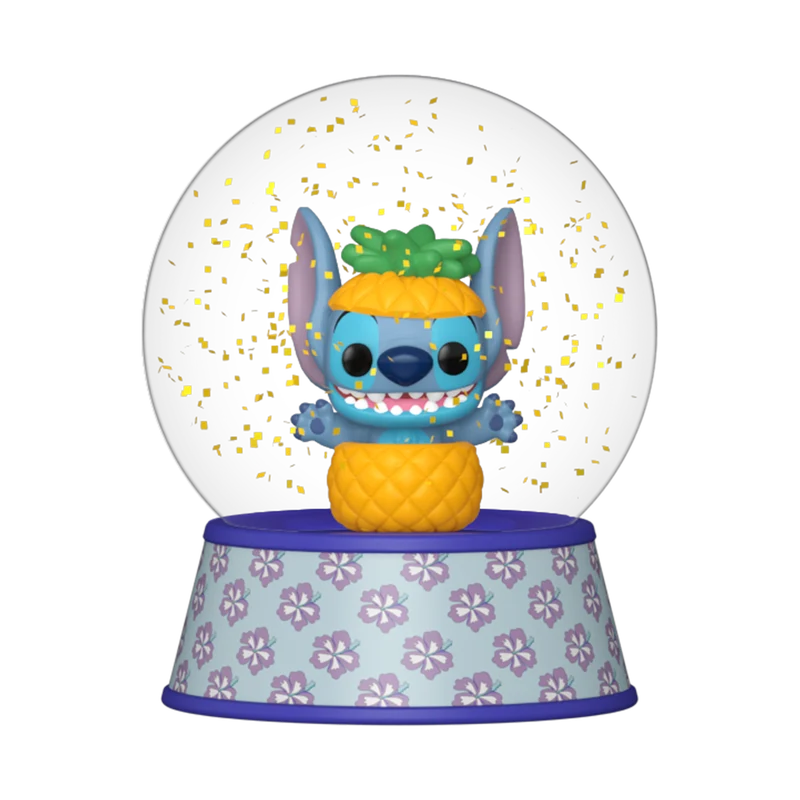Funko Mini Glitter Globe: Disney Lilo Y Stitch - Stitch en Piña