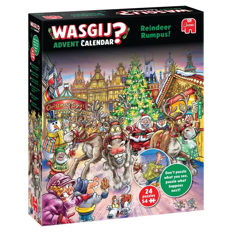 Wasgij Christmas Advent Calendar - Reindeer Rumpus!