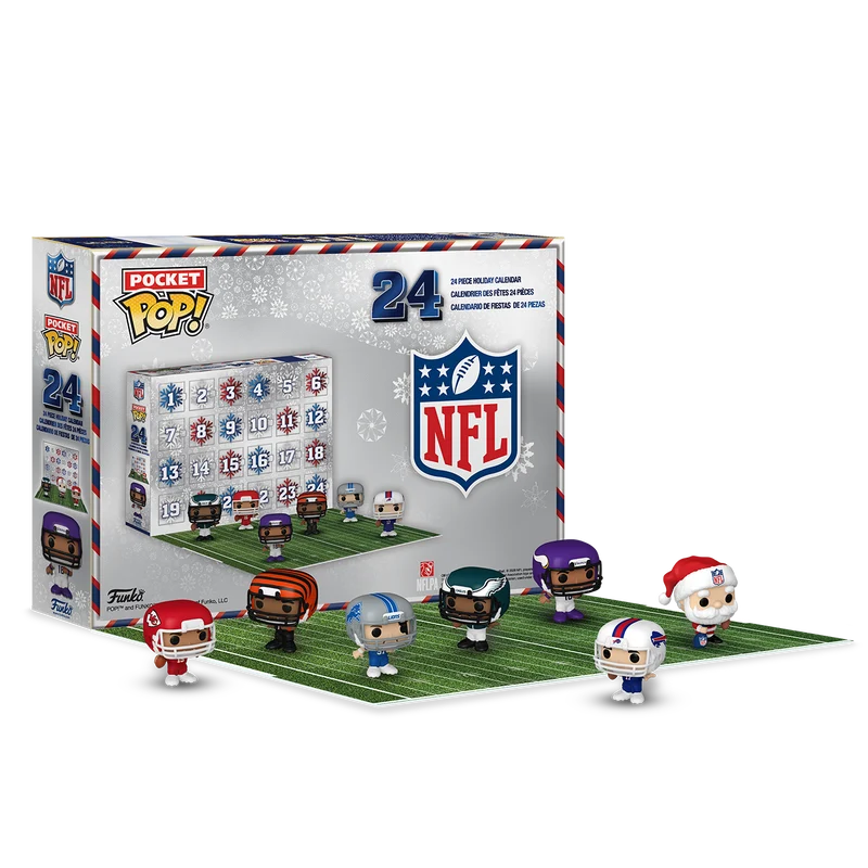 Funko Pop Pocket Countdown Calendar: NFL - Calendario Navidad 24 dias