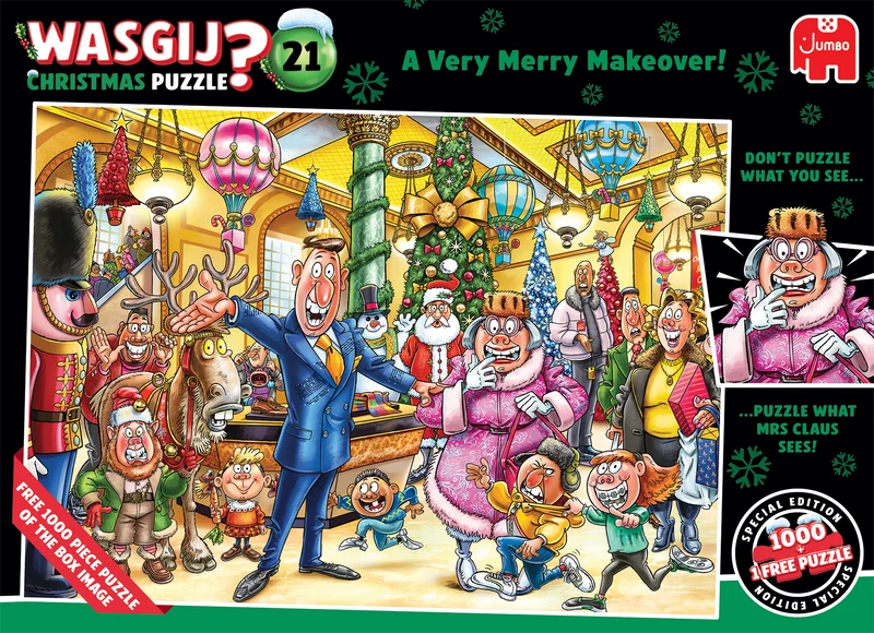 Wasgij Christmas 21 - A Very Merry Makeover! (2x1000 pieces)