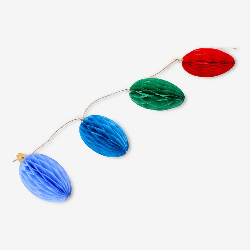 Party garland with paper Christmas lights - 180 cm