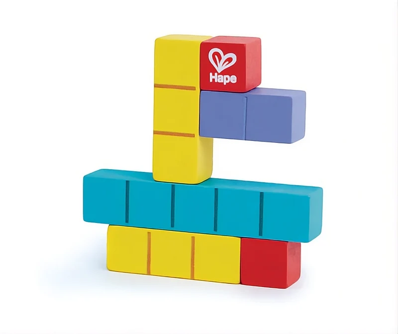 Puzzle de bolsillo con bloques · Hape