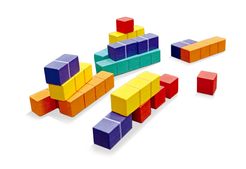 Puzzle de bolsillo con bloques · Hape