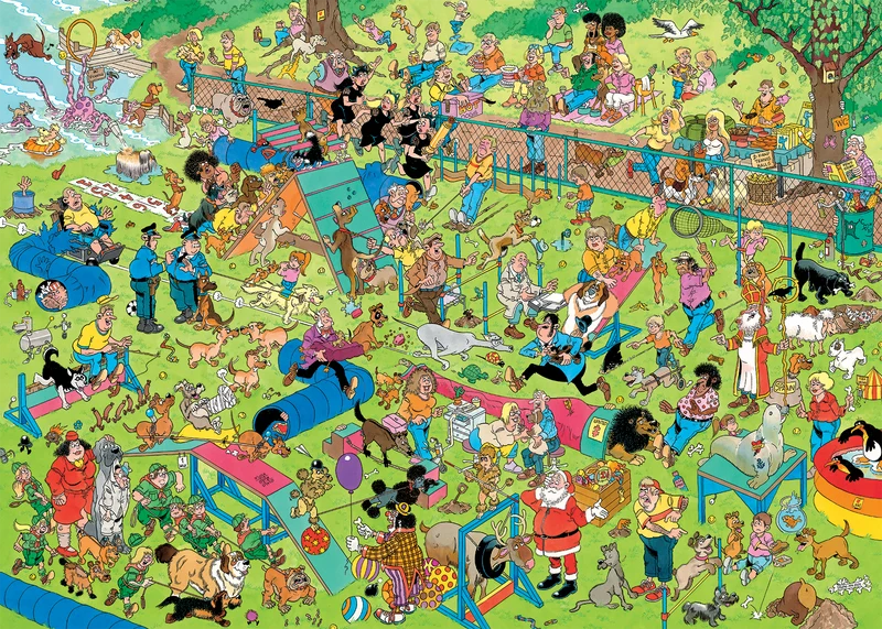 Jan van Haasteren - Dog Parkour (1000 pieces)