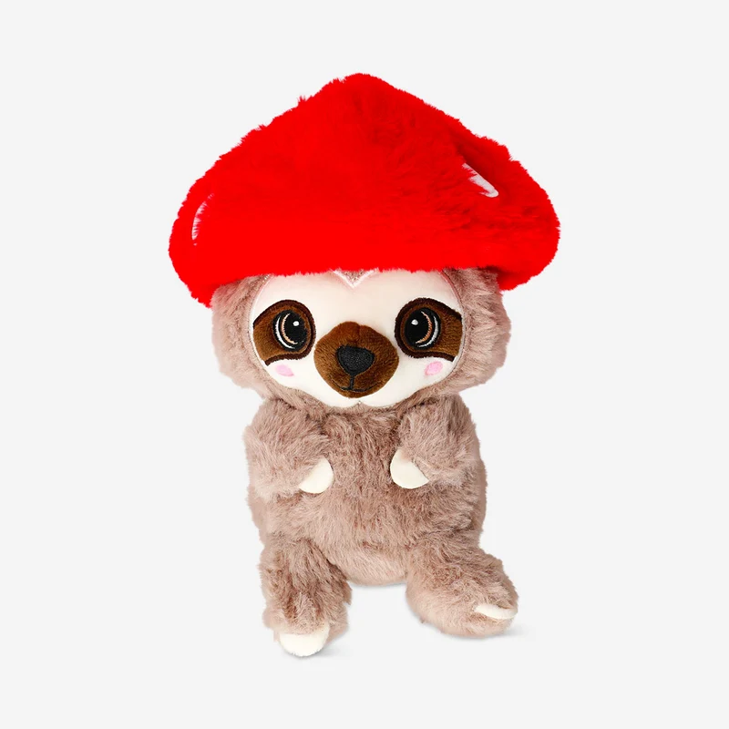 Plush toy - Sloth with mushroom hat