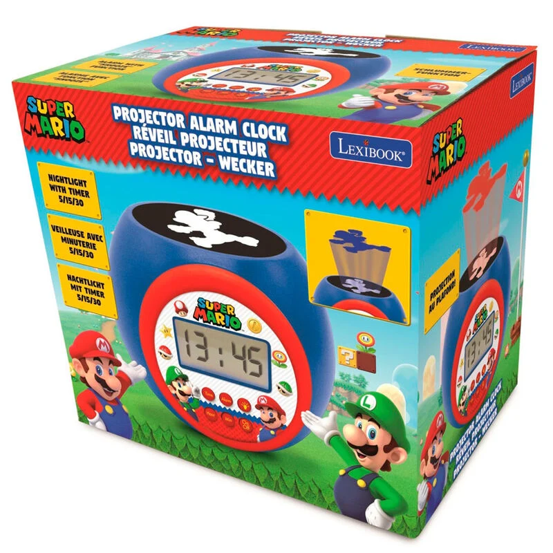 Despertador Super Mario Bros con Proyector