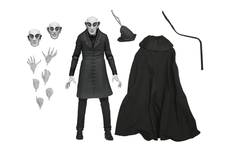 NECA Figura de Accion Ultimate: Nosferatu - Conde Orlok Blanco y Negro 7 pulgadas