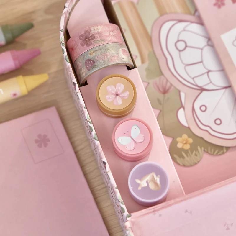 Maleta de creatividad Rosa Fairy Garden · Little Dutch