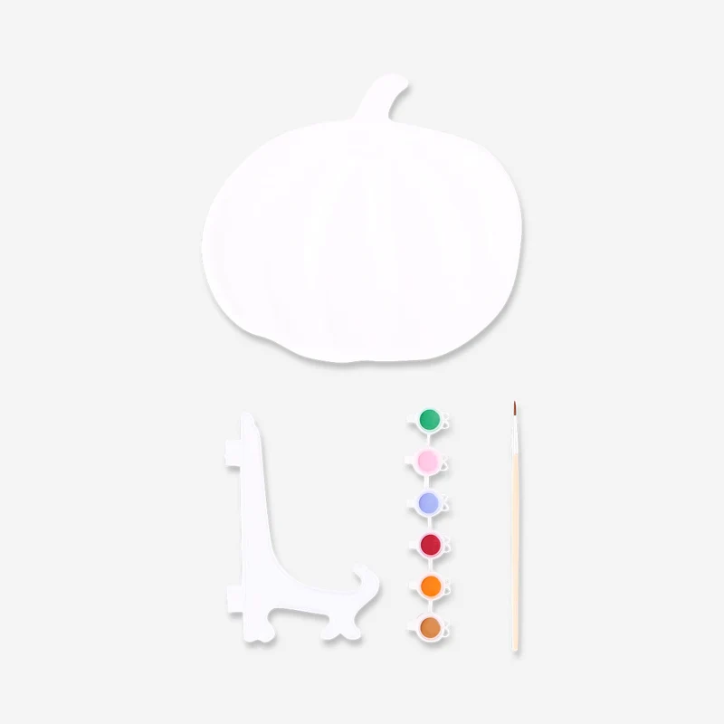 DIY ceramic pumpkin plate