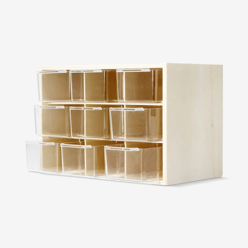 Craft organiser with 9 drawers