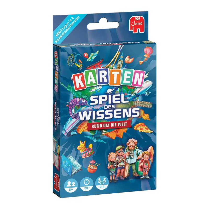 Spiel des Wissens Rund um die Welt Kartenspiel Euro Hook