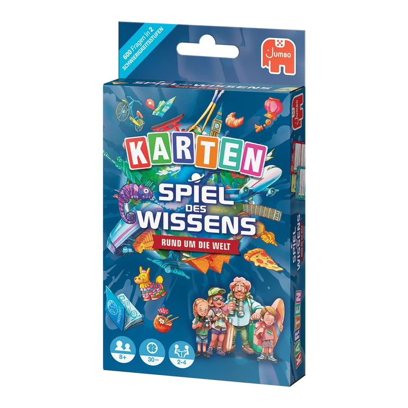 Spiel des Wissens Rund um die Welt Kartenspiel Euro Hook