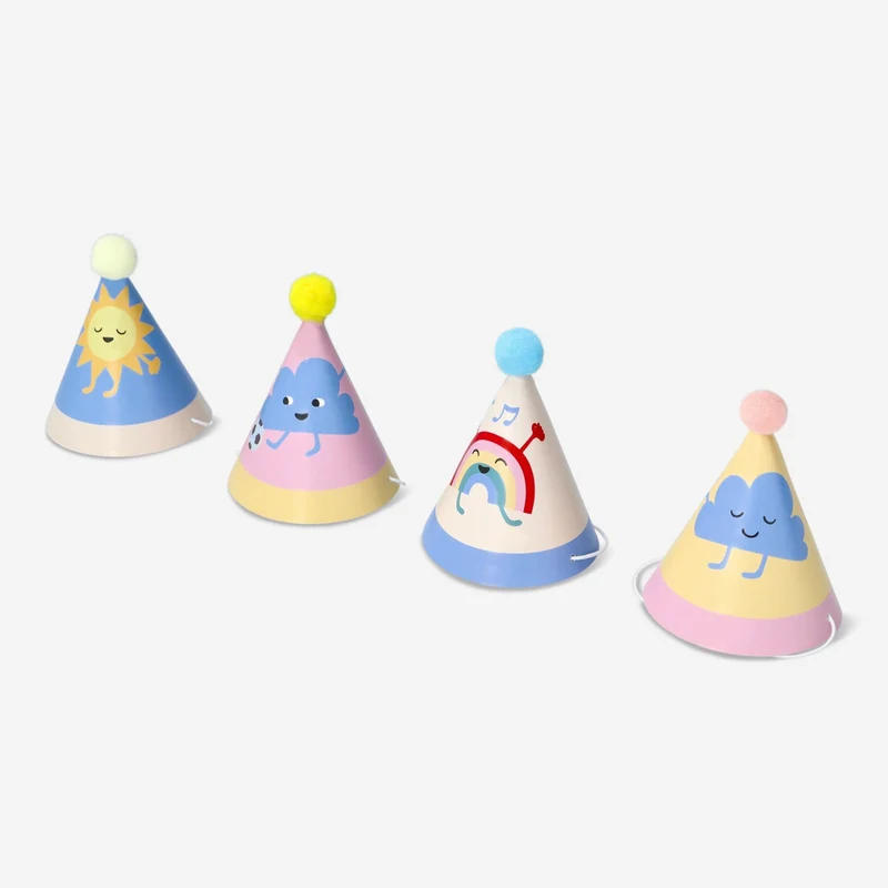 Party hats. 4 pcs