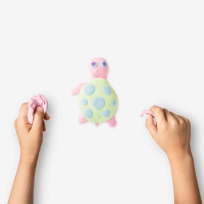 Self hardening light clay in pastel colours - 5 pcs