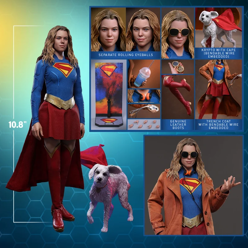 Hot Toys Movie Masterpiece Series: DC Supergirl - Supergirl y Krypto Escala 1/6