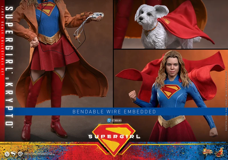 Hot Toys Movie Masterpiece Series: DC Supergirl - Supergirl y Krypto Escala 1/6