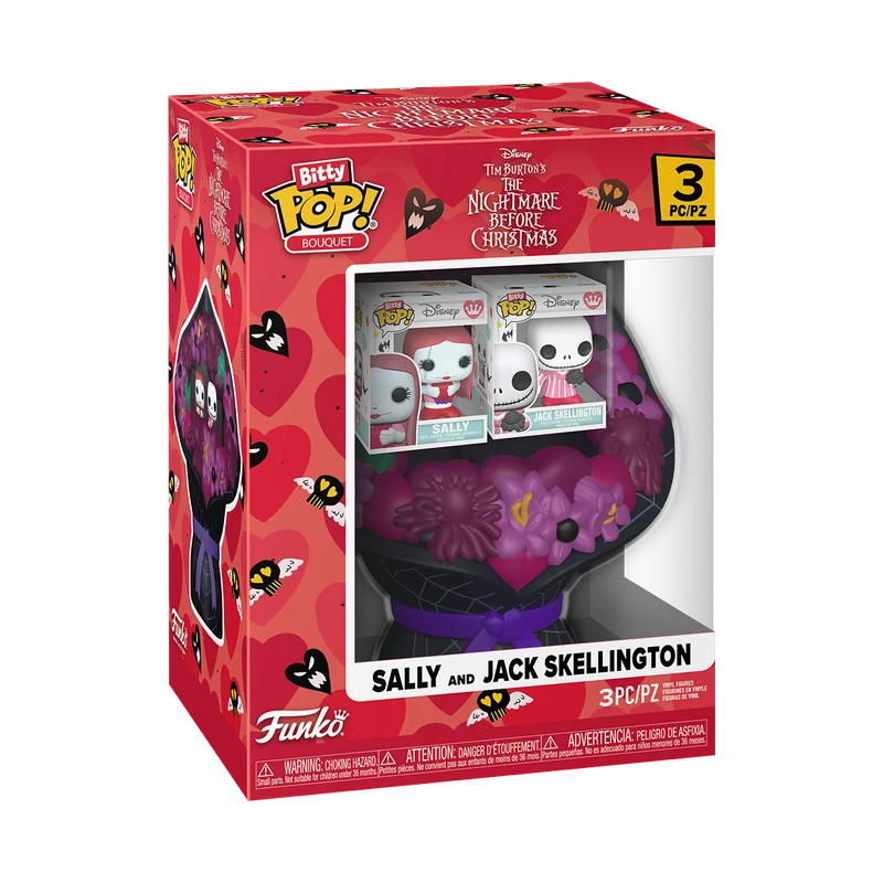 Funko Bitty Pop Bouquet: Disney Mundo De Jack San Valentin - Jack y Sally