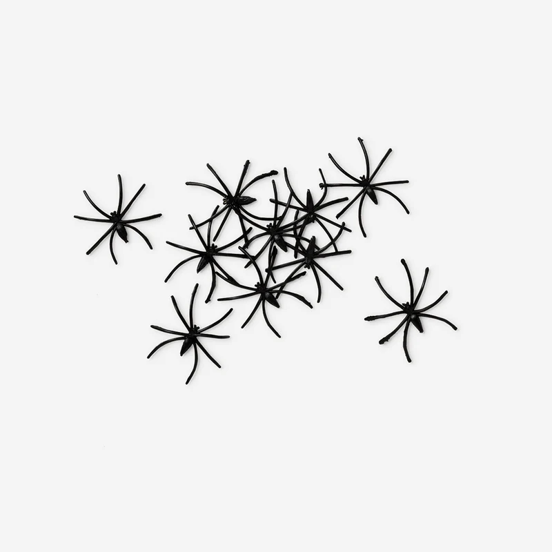 Small decorative spiders - 20 pcs