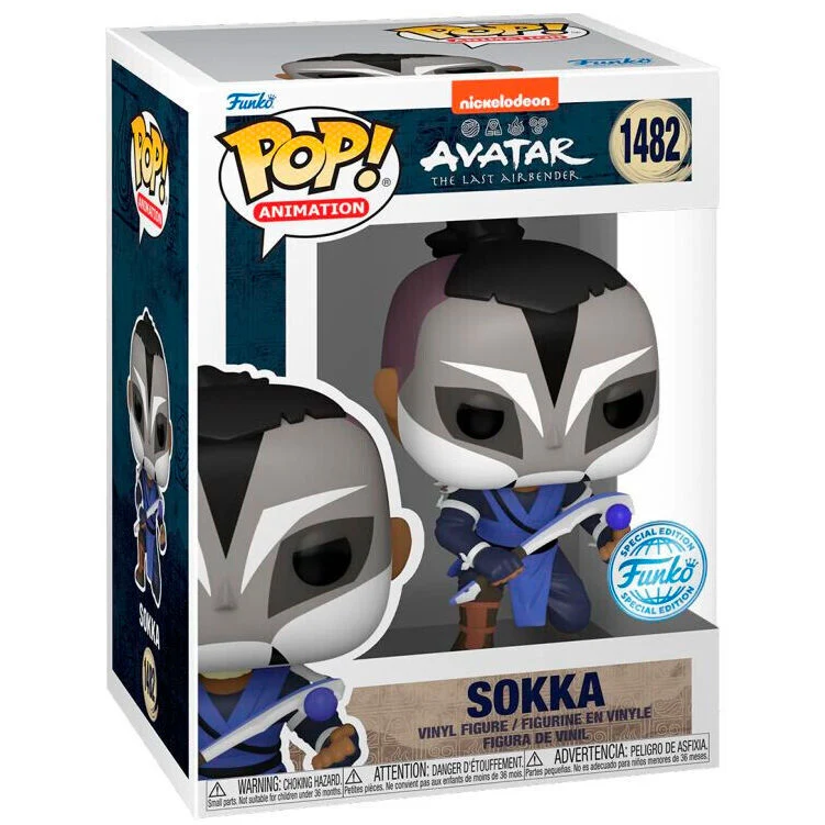 Funko Pop Sokka 1482 - Avatar The Last Airbender Edición Especial