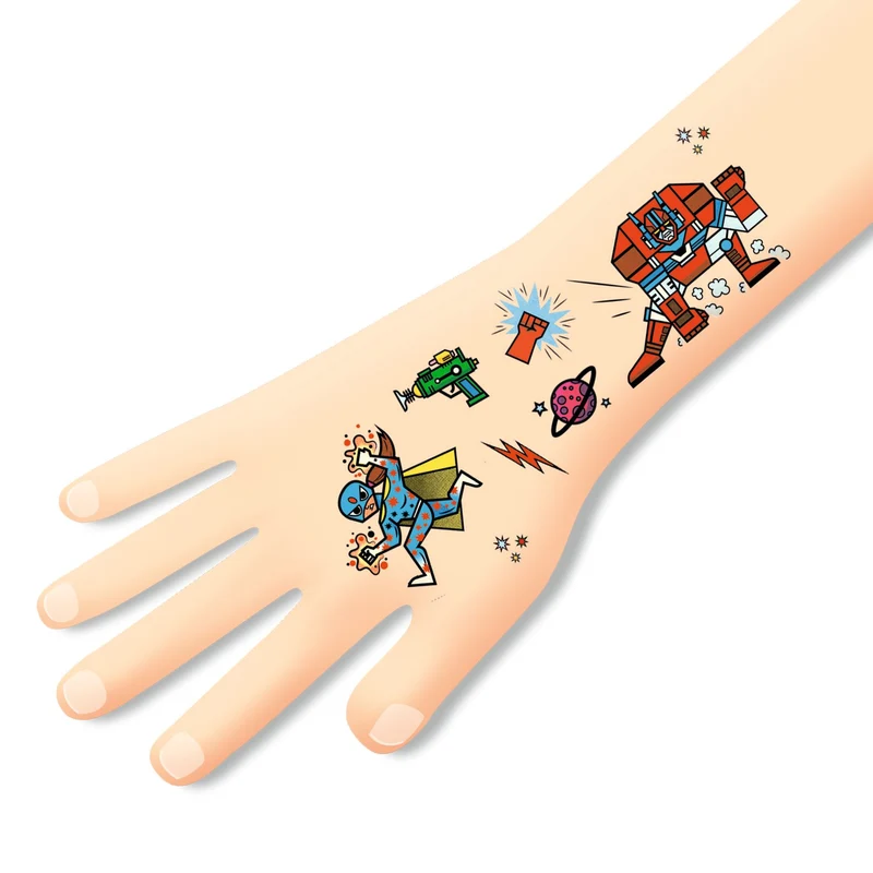 Tatuajes héroes contra villanos · DJECO