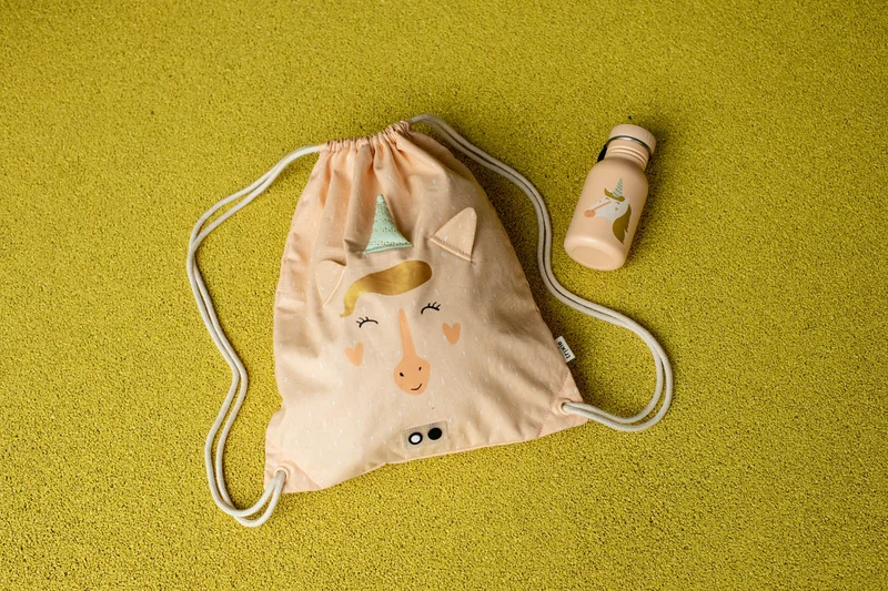 Mochila Saquito de Tela Unicornio · Trixie