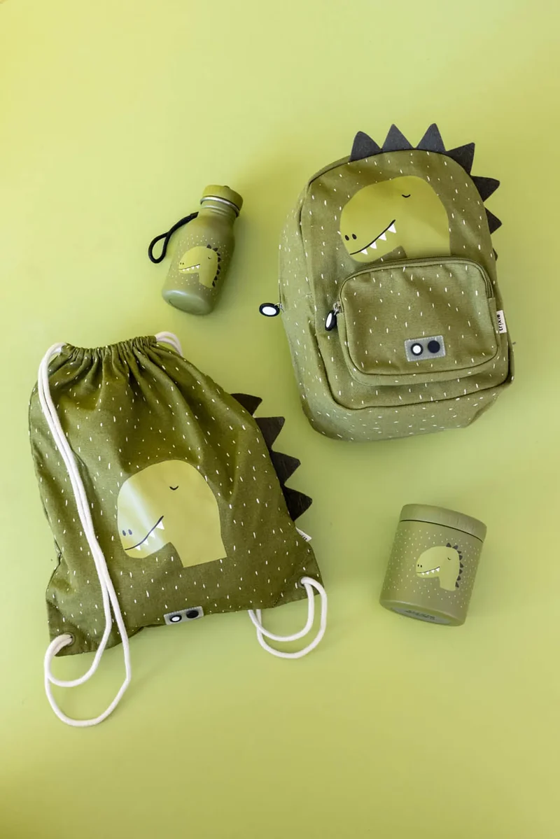 Mochila Saquito de Tela Dino · Trixie