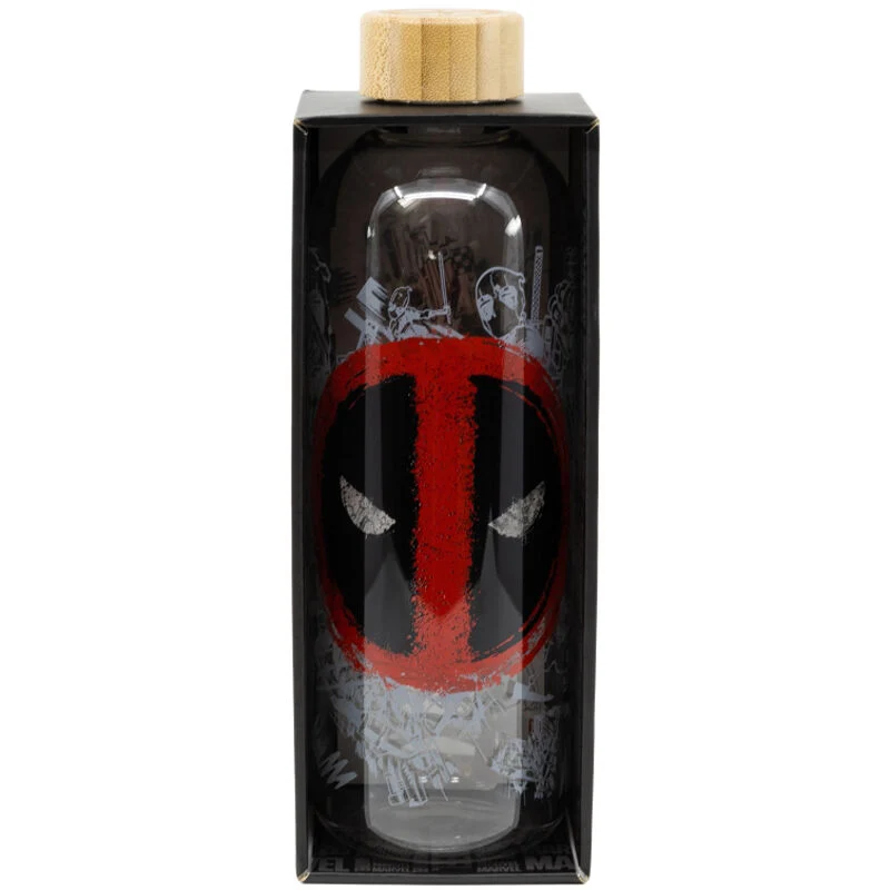 Botella de Cristal Deadpool - Marvel 1030ml
