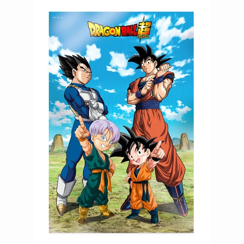 Poster 3D Battle of Gods Goku Vegeta Family - Dragon Ball Super