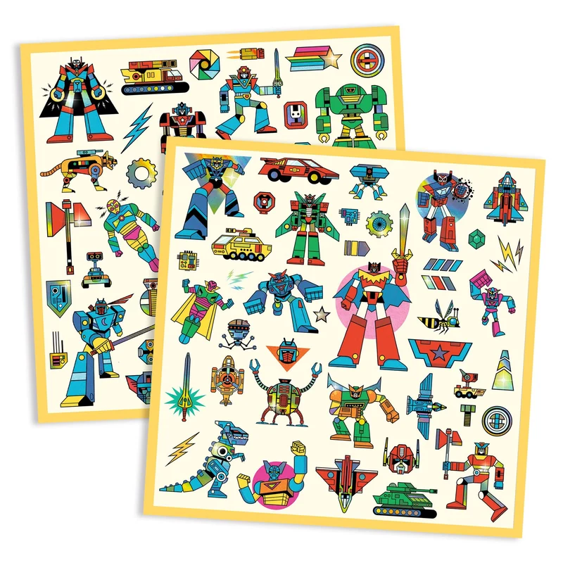 Pegatinas Robots · Djeco