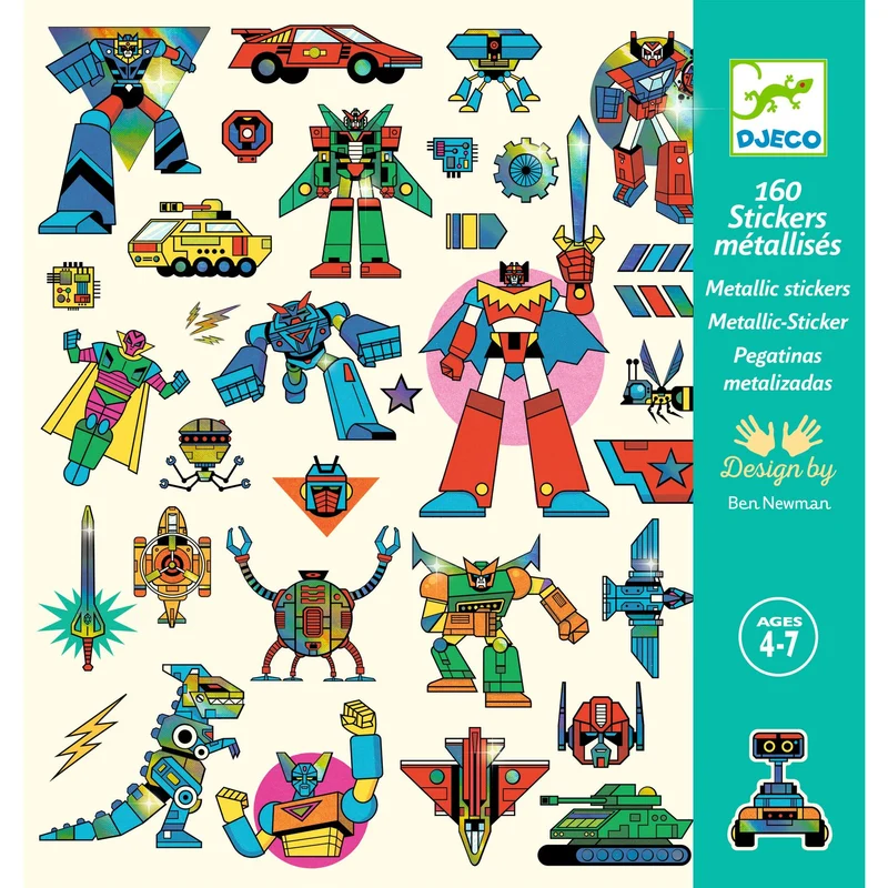 Pegatinas Robots · Djeco
