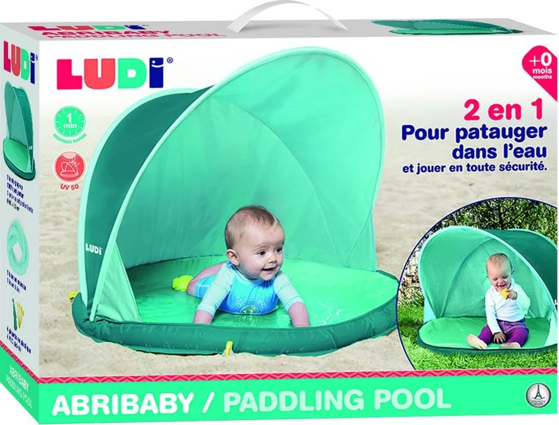 Tienda para exterior con piscina Abribaby Techo UV 50 · Ludi