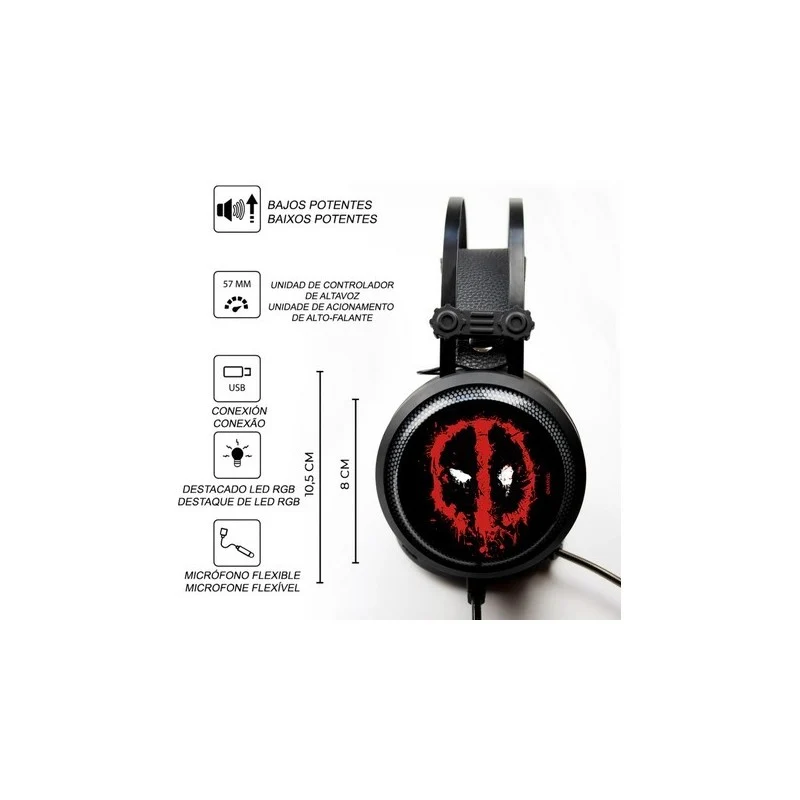 Auriculares Gaming Deadpool - Marvel