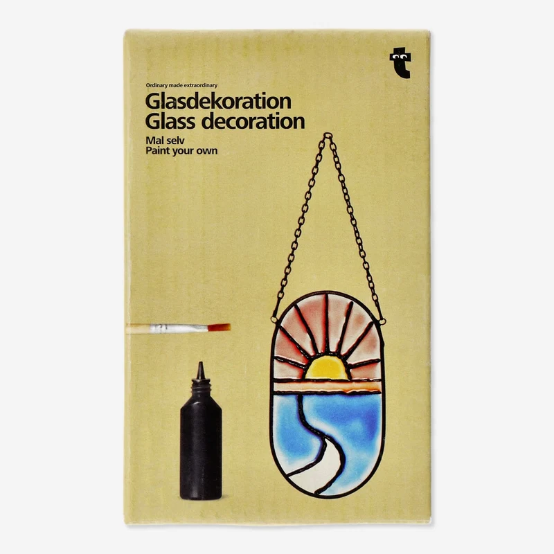Paint-your-own glass decoration